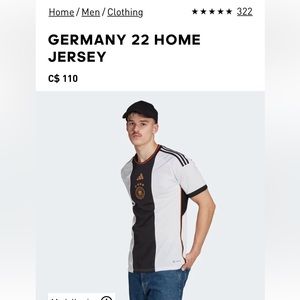 Adidas men’s football jersey